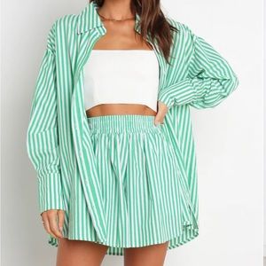 Lioness Striped Short Set